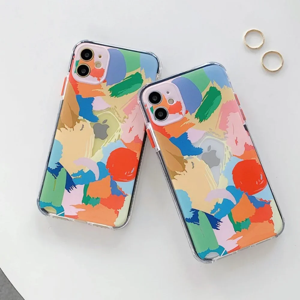 NEW iPhone 12/Pro/Max Graffitit Art Clear Phone Case